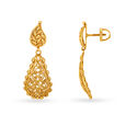 Enrapturing 22 Karat Yellow Gold Paisley Drops,,hi-res 2