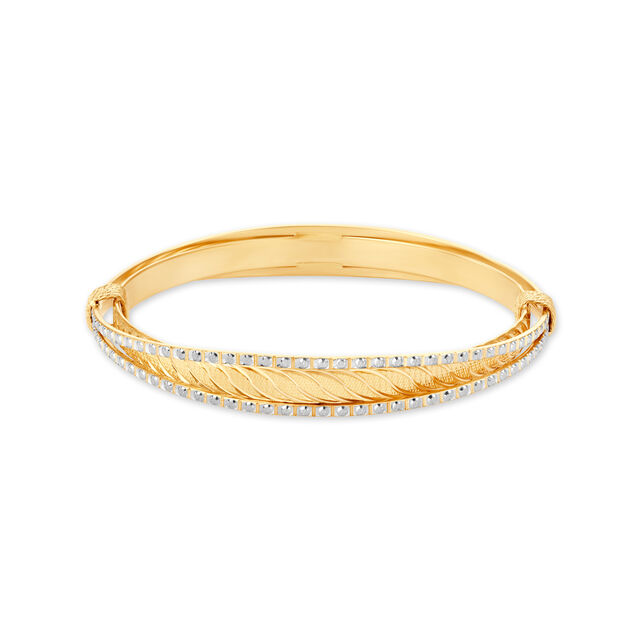 Avant-Garde Yellow Gold Looped Bangles 2