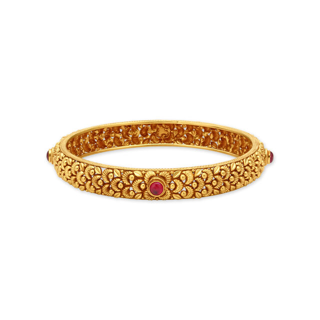 Resplendent Antique Gold Bangle 2