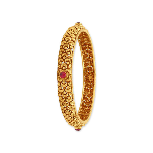 Resplendent Antique Gold Bangle 3