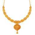 Arresting 22 Karat Yellow Gold Paisley Necklace And Earrings Set,,hi-res 2