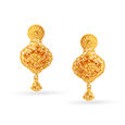 Arresting 22 Karat Yellow Gold Paisley Necklace And Earrings Set,,hi-res 3