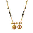 Pink Enamel Vati Mangalsutra 
