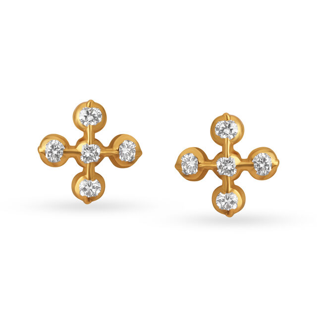 Charming Creative Diamond Stud Earrings 