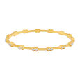 Studded Diamond Gold Bangle,,hi-res 