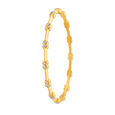 Studded Diamond Gold Bangle,,hi-res 2