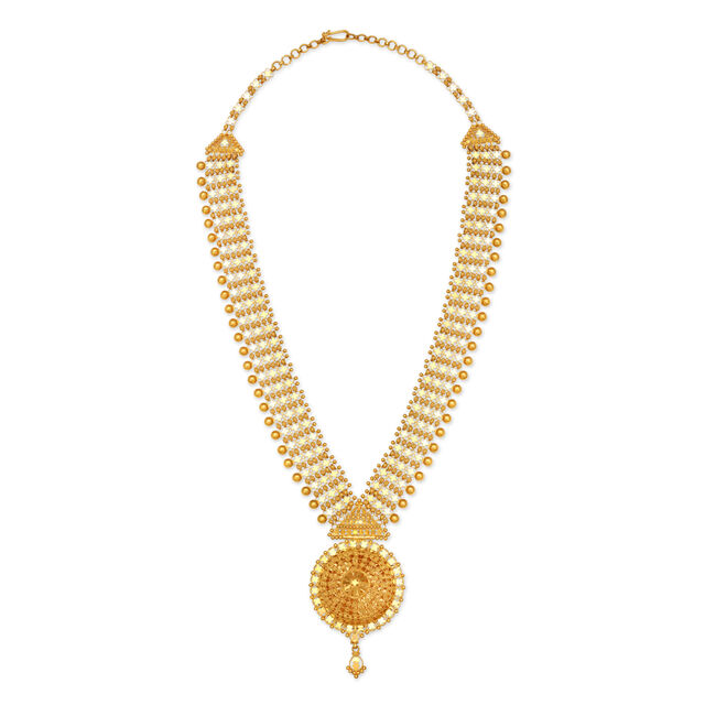 Dazzling Gold Necklace Set for the Gujarati Bride