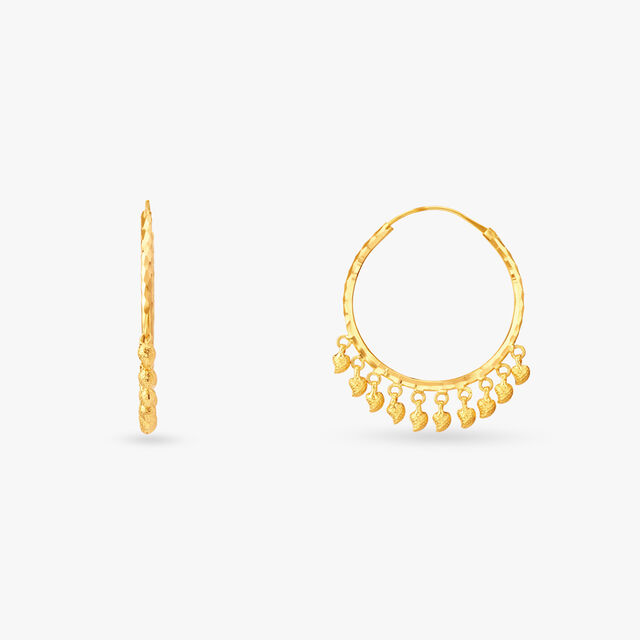 Rustic Glam Hoop Earrings,,hi-res 2