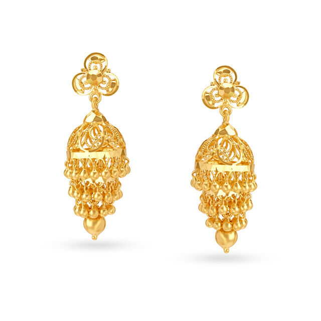 Graceful Traditional Jhumkas,,hi-res 