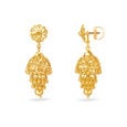 Ornate Floral Jhumkas,,hi-res 2