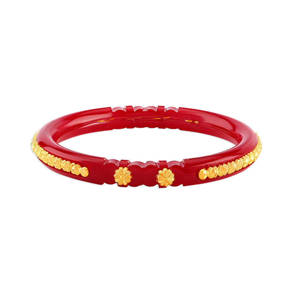 Buy Pair of Pola Bangles set in 22 Karat Yellow Gold at Best Price Tanishq UAE