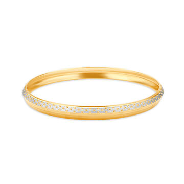 Dual Textured Gold Kada for Men