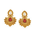 Tanishq Gold Pendant and Earrings Set,,hi-res 3