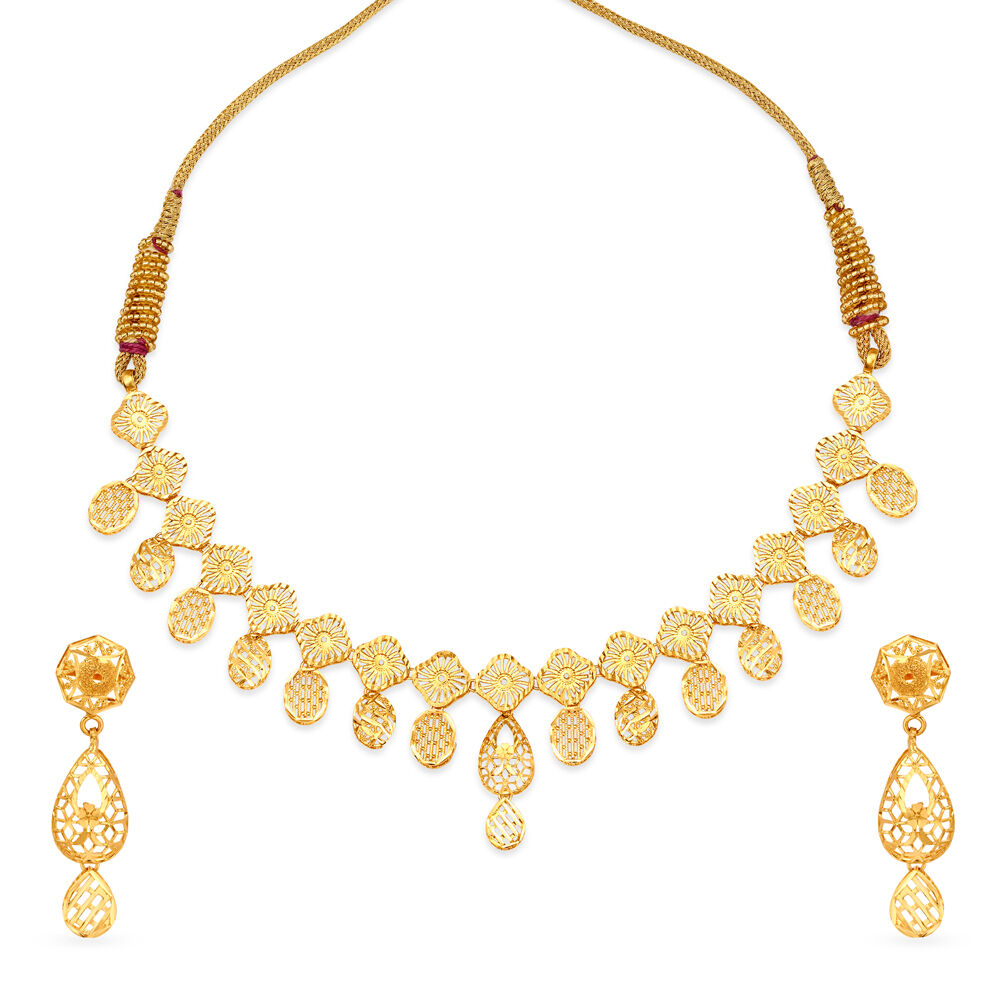 Tanishq gold light weight necklace deals