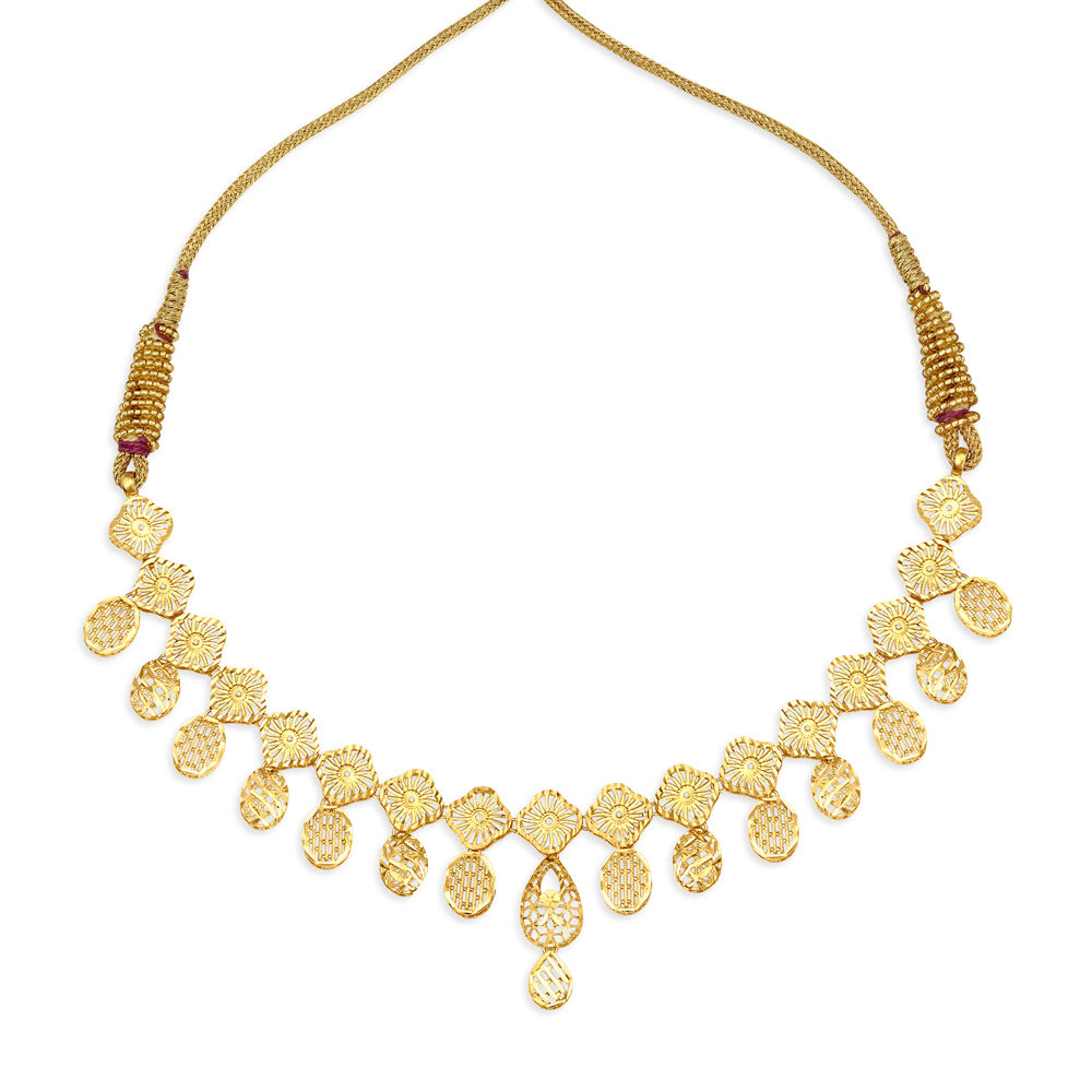 Gold necklaces tanishq best sale