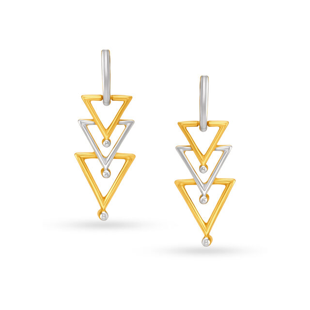 Mesmerizing Gold Drop Earrings,,hi-res 