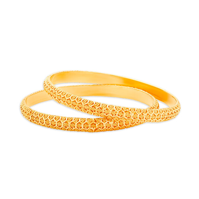 Enchanting Gold Bangle,,hi-res 