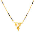 Charming Gold Beaded Mangalsutra,,hi-res 2