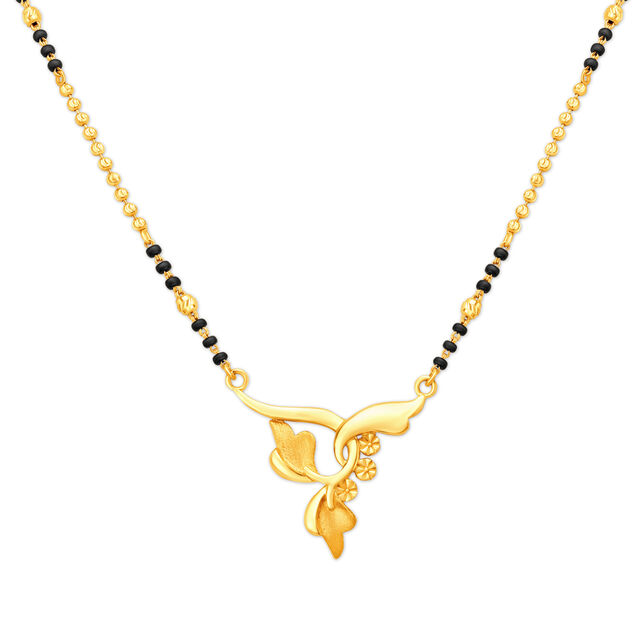 Charming Gold Beaded Mangalsutra,,hi-res 2