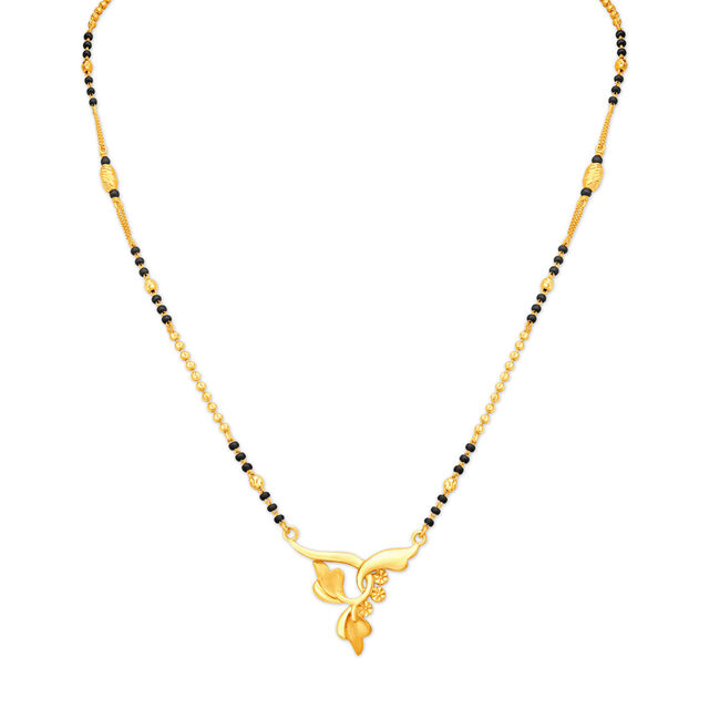 Charming Gold Beaded Mangalsutra,,hi-res 3