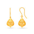 Exquisite 22 Karat Yellow Gold Typographic Drops 3