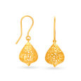 Exquisite 22 Karat Yellow Gold Typographic Drops 4