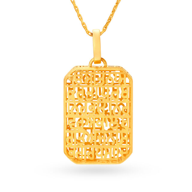 Charming Prayer Pendant with the Mool Mantar 