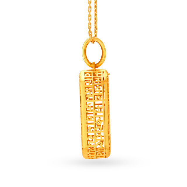 Graceful Prayer Pendant with the Hanuman Mantra 3