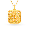 Majestic Prayer Pendant with the Namokar Mantra 