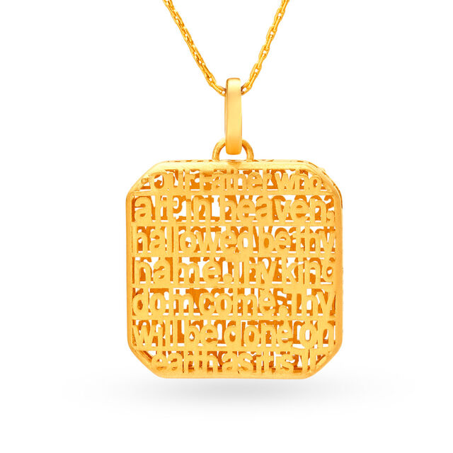 Sublime Pendant with Our Father Prayer inscription 2
