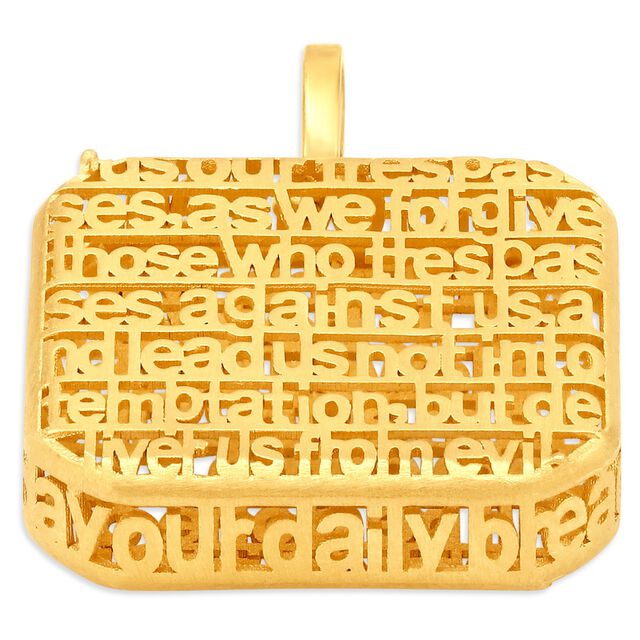 Sublime Pendant with Our Father Prayer inscription 5