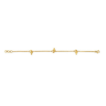 Elegant Floral Gold Bracelet
