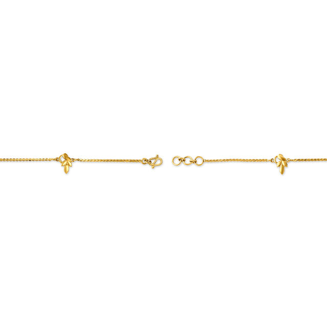 Elegant Floral Gold Bracelet,,hi-res 2