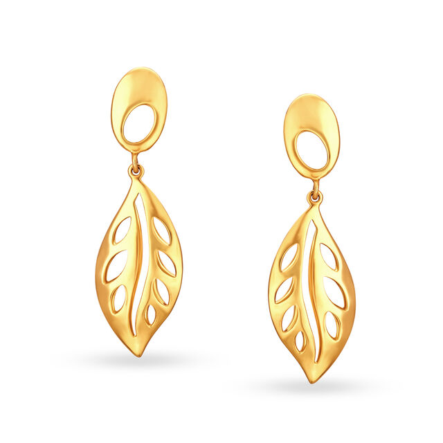 Elegant Gold Drop Earrings,,hi-res 