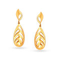 Contemporary v Glamorous Gold Teardrop Drop Earrings,,hi-res 