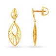 Stylish Fancy Gold Drop Earrings,,hi-res 2