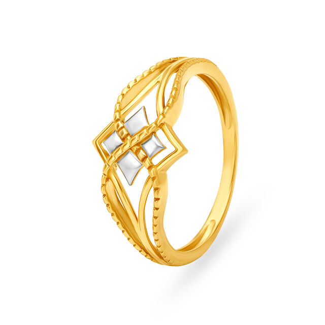 Eye Catching Boat Gold Finger Ring,,hi-res