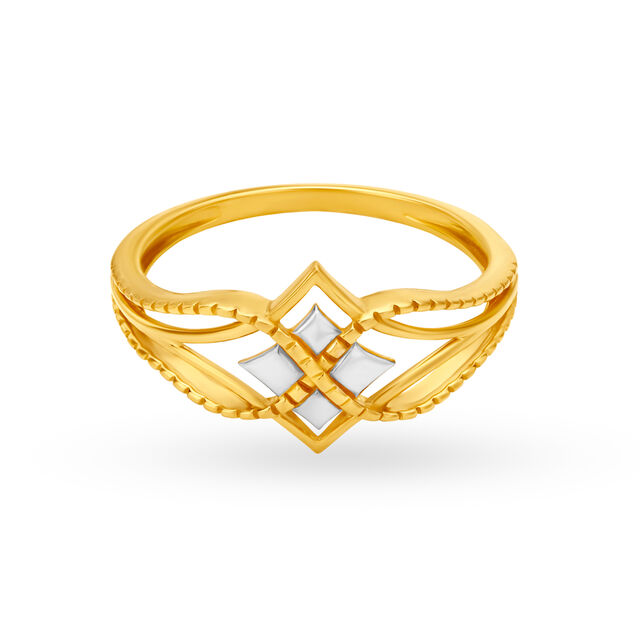 Eye Catching Boat Gold Finger Ring,,hi-res