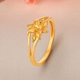 Glorious 22 Karat Yellow Gold Floral Ring,,hi-res 