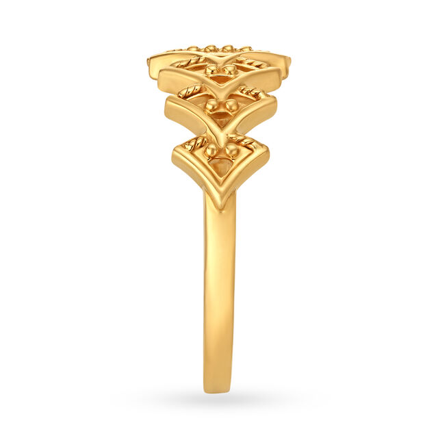 Traditional 22 Karat Yellow Gold Finger Ring,,hi-res