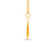 Sumptuous Yellow Gold Carved Teardrop Pendant 2