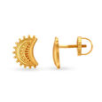 Mesmerising Rawa Work Gold Stud Earrings 2