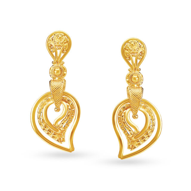 Stunning Gold Pendant and Earrings Set,,hi-res 4