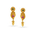 Textured Paisley Gold Necklace Set 3