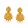 Heavenly Rawa Work Floral Gold Necklace Set,,hi-res 3