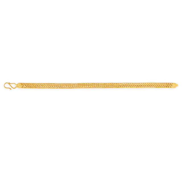 Subtle 22 Karat Yellow Gold Chain-Link Bracelet,,hi-res 
