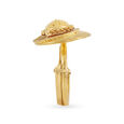 Contemporary Meenakari Gold Finger Ring 3