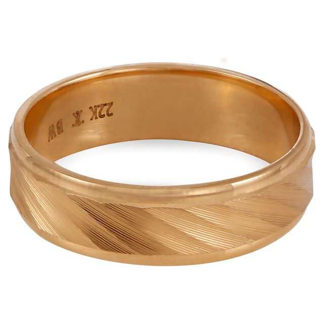 Regal 22 Karat Yellow Gold Finger Ring,,hi-res 4