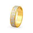 Surreal Geometric Pattern Gold Band,,hi-res 