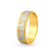 Surreal Geometric Pattern Gold Band,,hi-res 2